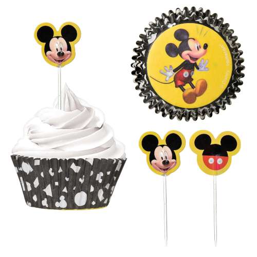 Mickey Mouse Cupcake Decorating Kit - Click Image to Close